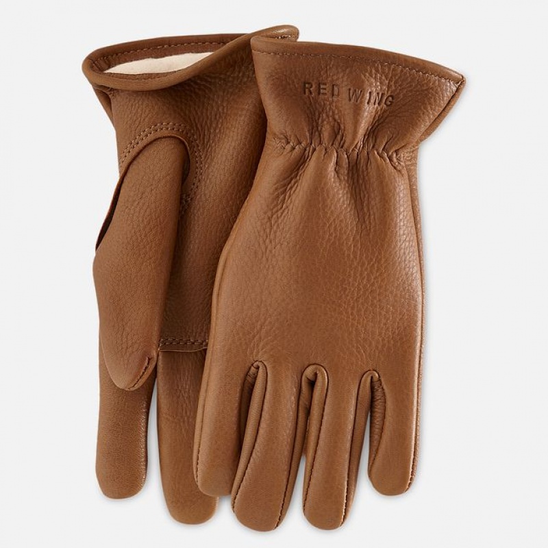 Red Wing Gefütterte Buckskin Leder Handschuhe | 6059ETYZQ